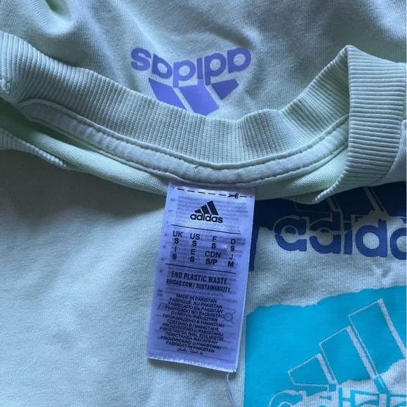 Adidas Men's Light Lime Sweater Size S - Picture 4 of 11